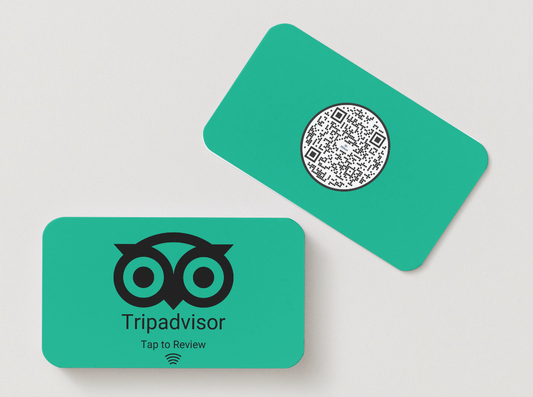 Tripadvisor Review NFC Card | Encourage One-Tap Reviews or QR Code Scan