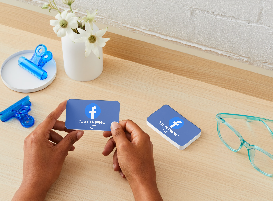 Facebook Review NFC Card | Encourage One-Tap Reviews or QR Code Scan