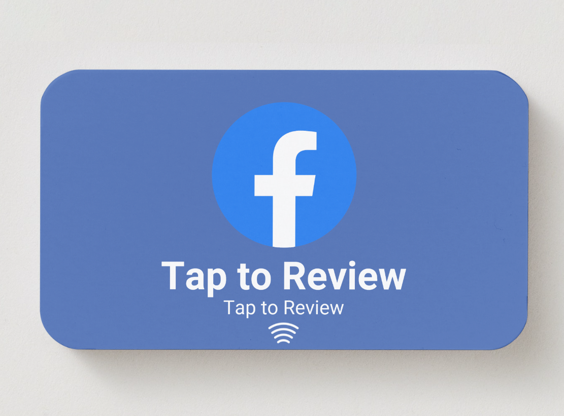 Facebook Review NFC Card | Encourage One-Tap Reviews or QR Code Scan