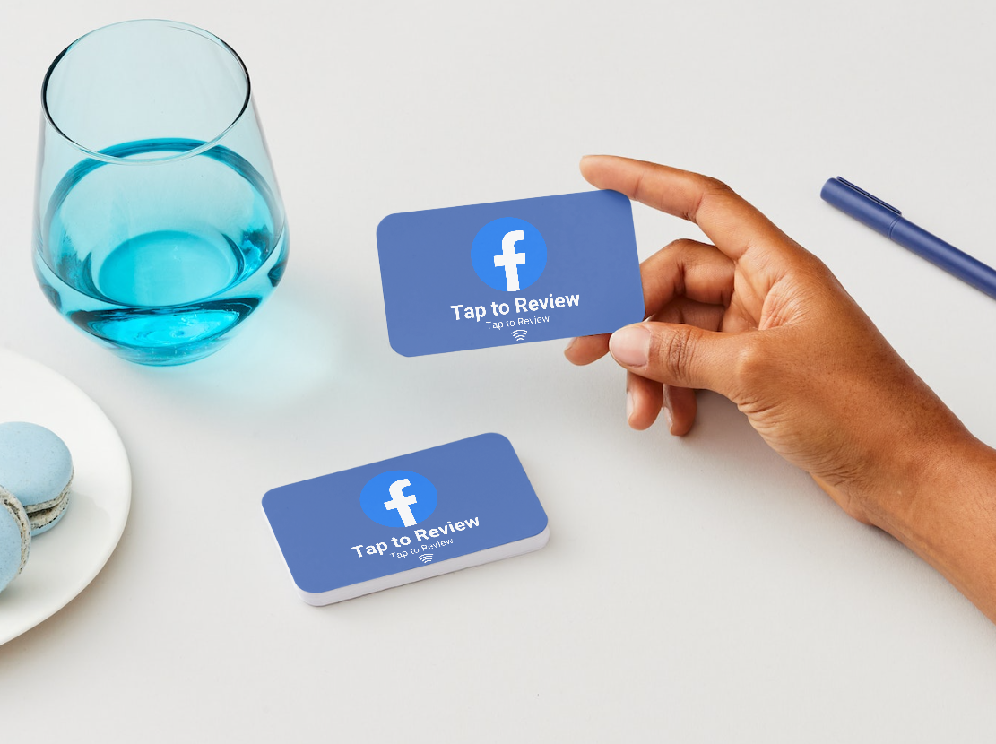 Facebook Review NFC Card | Encourage One-Tap Reviews or QR Code Scan