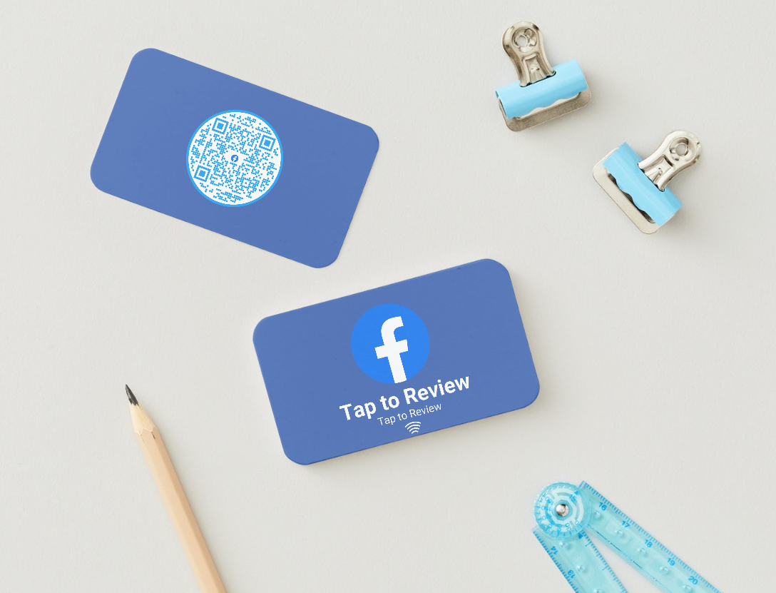 Facebook Review NFC Card | Encourage One-Tap Reviews or QR Code Scan